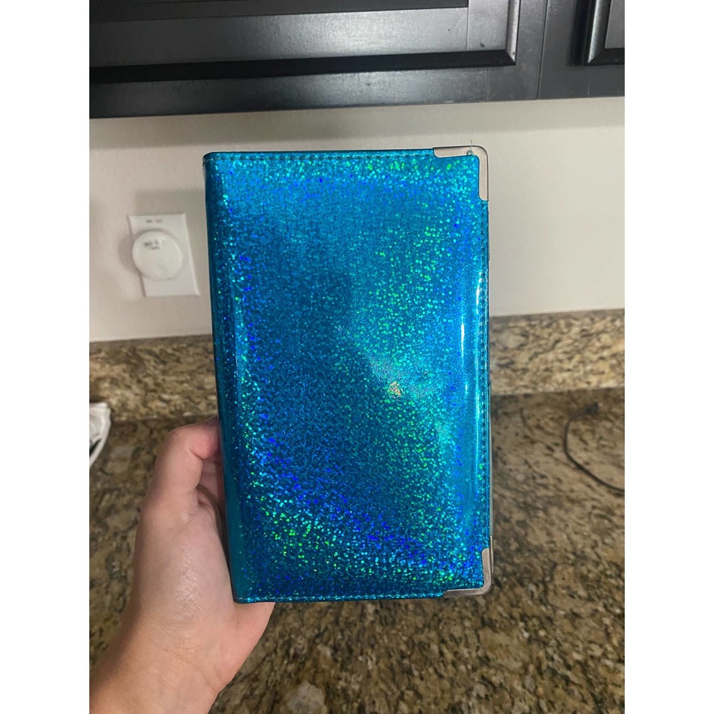 Waitress Server Book in Sparkly Turquoise